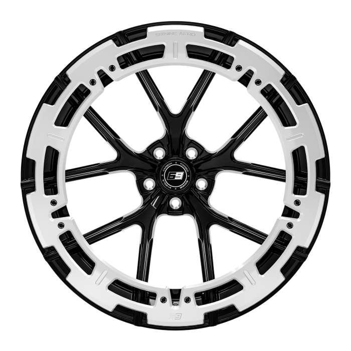 black glossy mit Inlay Aero-Ring silber