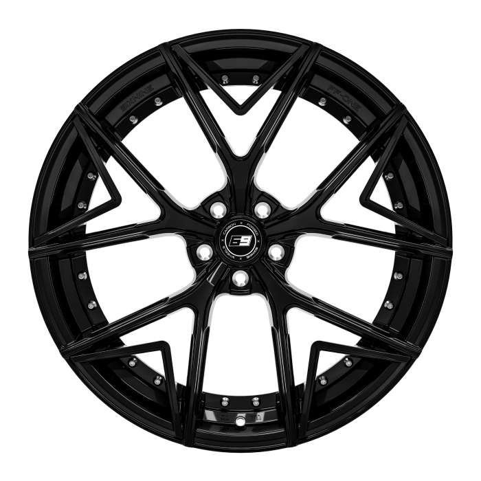 black glossy mit Inlay V-Two schwarz