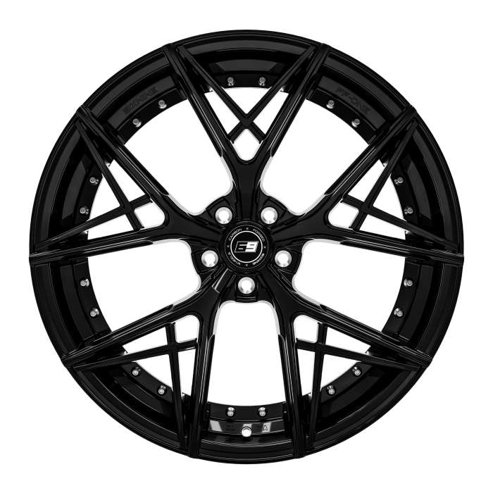 black glossy mit Inlay X-One schwarz